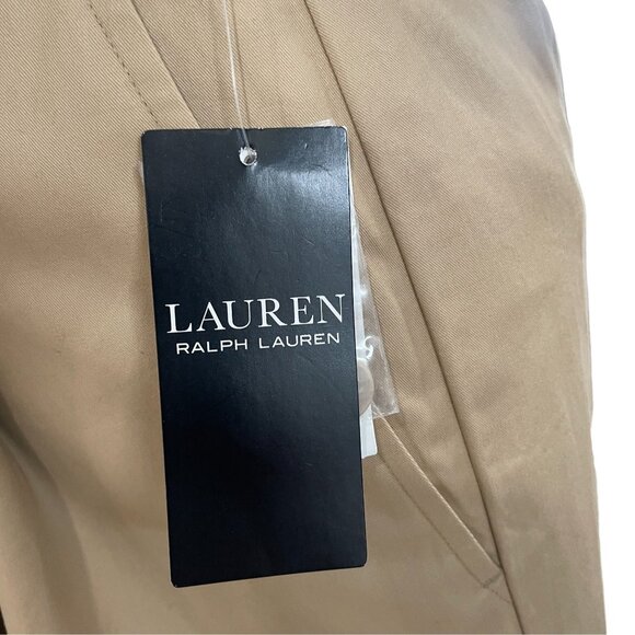 Lauren Ralph Lauren Wide Leg Pants Tan High Rise Size 10 Resort 23 Chic - Picture 5 of 14